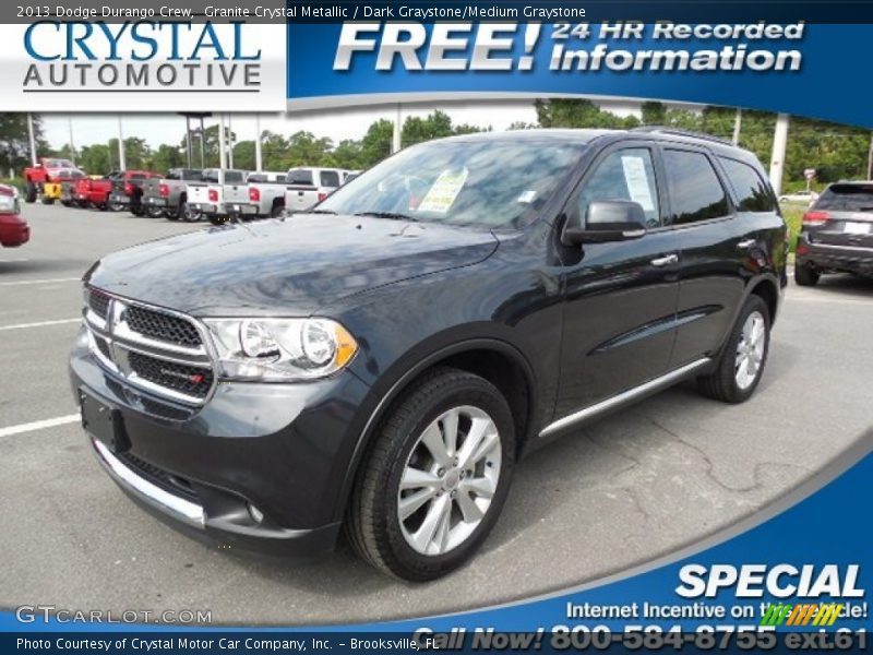 Granite Crystal Metallic / Dark Graystone/Medium Graystone 2013 Dodge Durango Crew