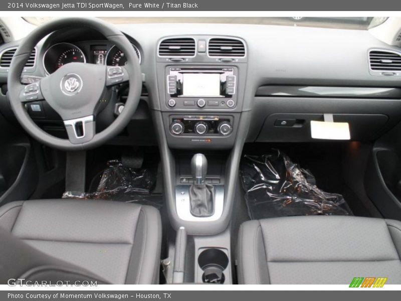 Pure White / Titan Black 2014 Volkswagen Jetta TDI SportWagen