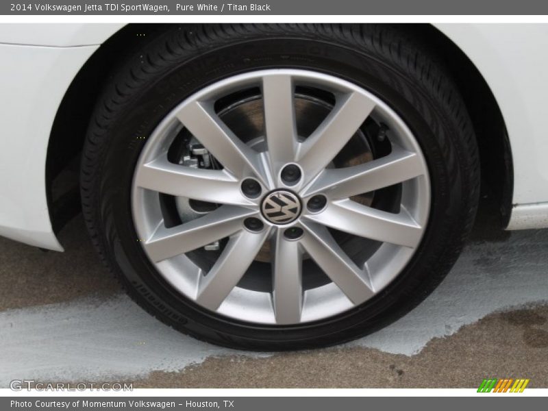 Pure White / Titan Black 2014 Volkswagen Jetta TDI SportWagen