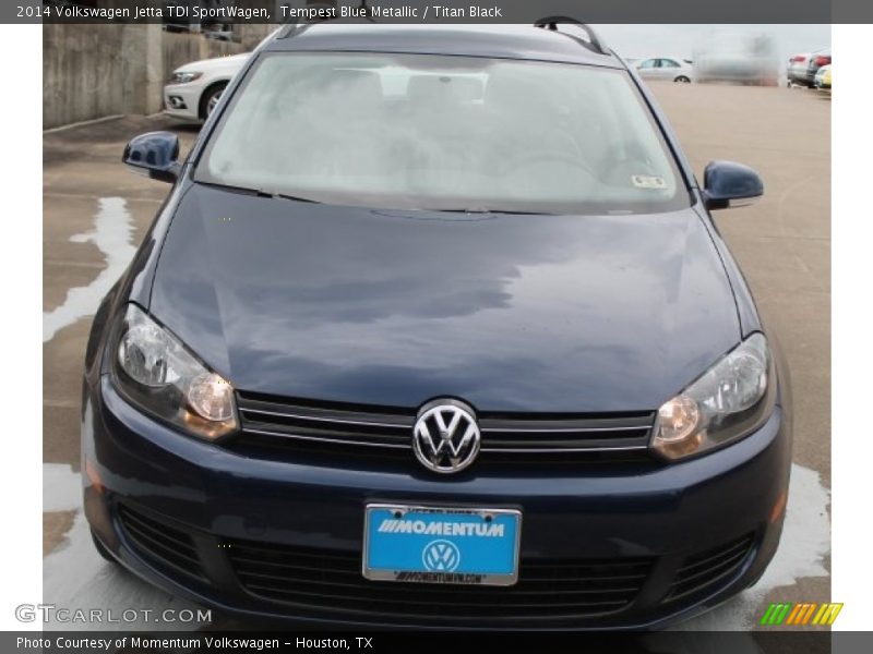 Tempest Blue Metallic / Titan Black 2014 Volkswagen Jetta TDI SportWagen