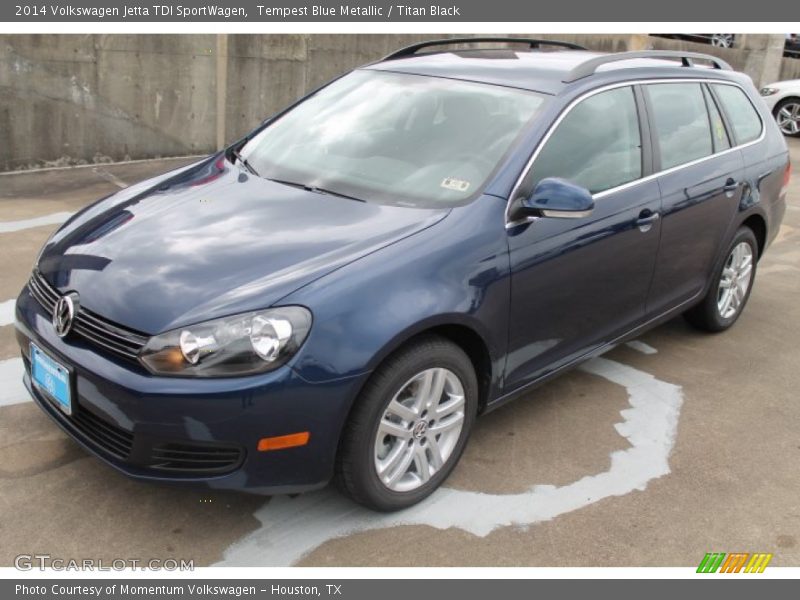 Tempest Blue Metallic / Titan Black 2014 Volkswagen Jetta TDI SportWagen
