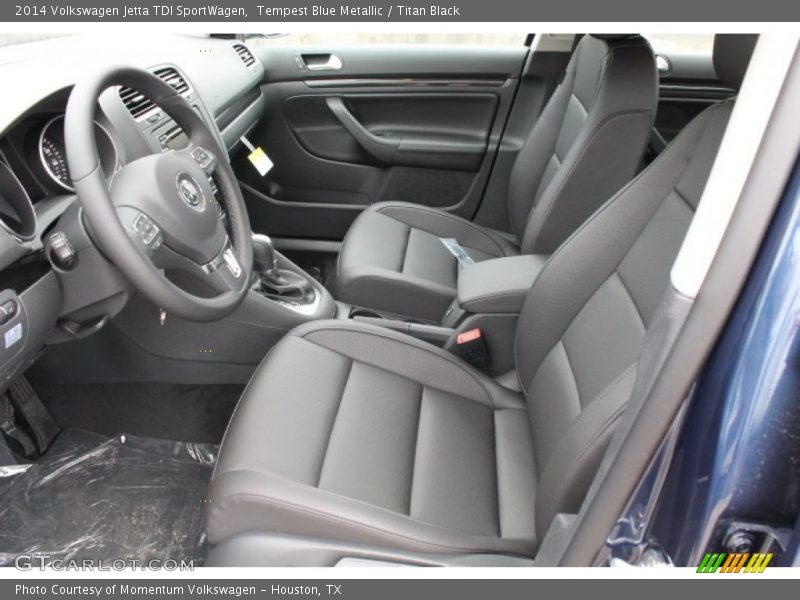 Tempest Blue Metallic / Titan Black 2014 Volkswagen Jetta TDI SportWagen