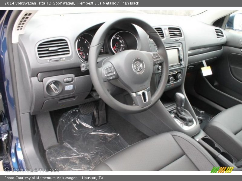 Tempest Blue Metallic / Titan Black 2014 Volkswagen Jetta TDI SportWagen