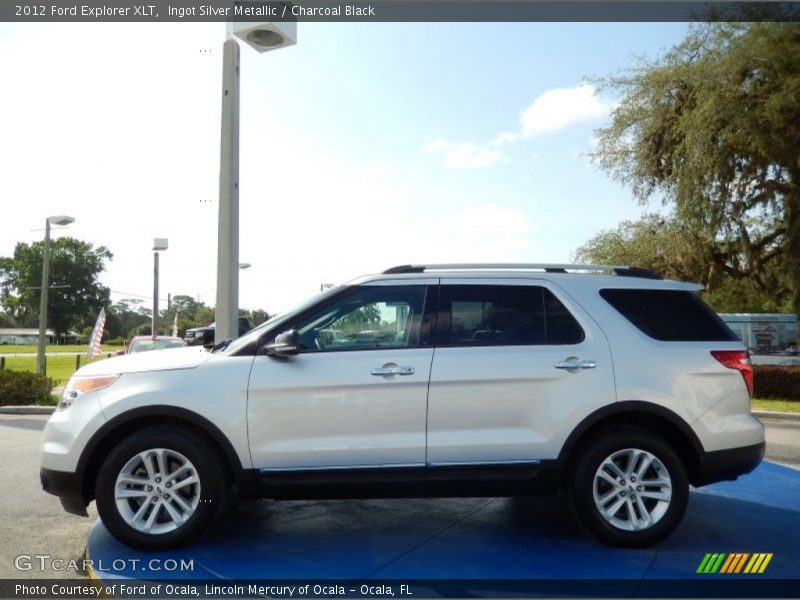 Ingot Silver Metallic / Charcoal Black 2012 Ford Explorer XLT