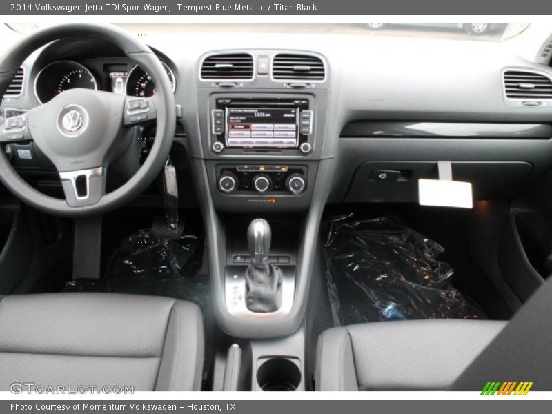 Tempest Blue Metallic / Titan Black 2014 Volkswagen Jetta TDI SportWagen