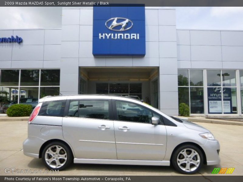 Sunlight Silver Metallic / Black 2009 Mazda MAZDA5 Sport