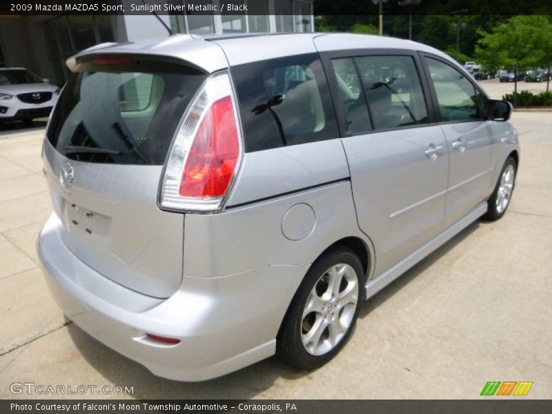 Sunlight Silver Metallic / Black 2009 Mazda MAZDA5 Sport
