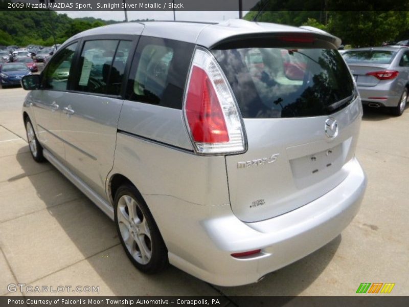 Sunlight Silver Metallic / Black 2009 Mazda MAZDA5 Sport