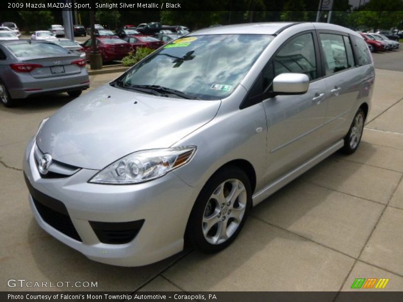 Sunlight Silver Metallic / Black 2009 Mazda MAZDA5 Sport