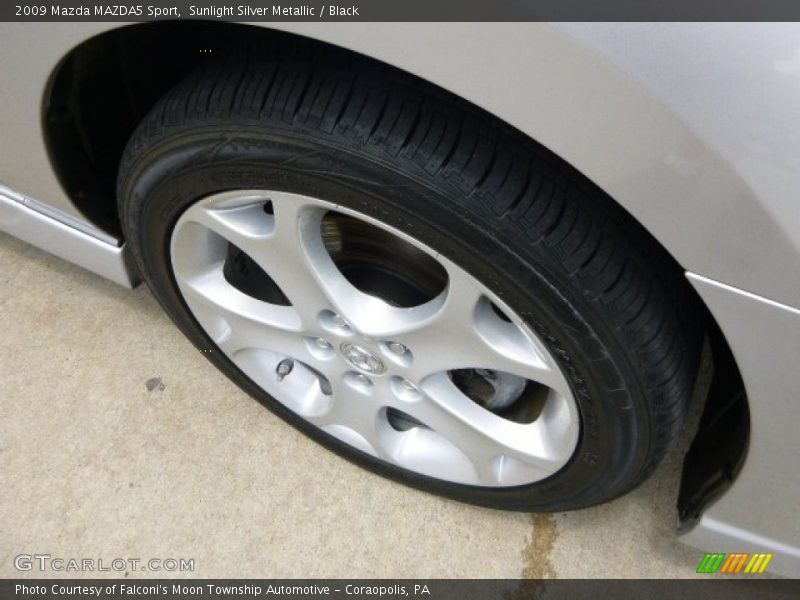Sunlight Silver Metallic / Black 2009 Mazda MAZDA5 Sport