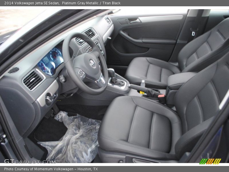 Platinum Gray Metallic / Titan Black 2014 Volkswagen Jetta SE Sedan