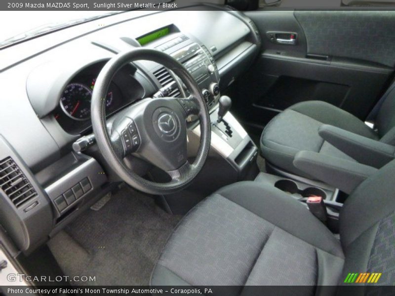 Sunlight Silver Metallic / Black 2009 Mazda MAZDA5 Sport