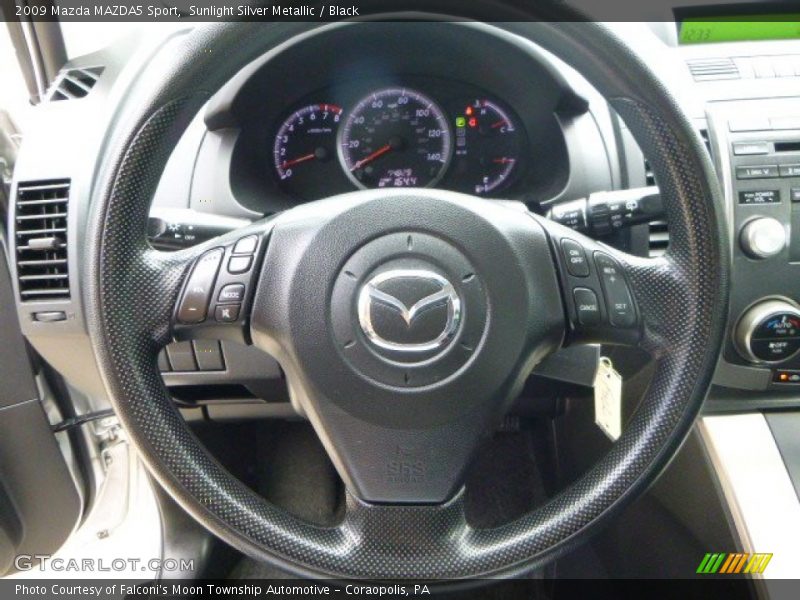 Sunlight Silver Metallic / Black 2009 Mazda MAZDA5 Sport