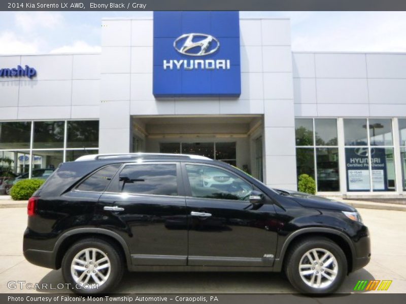 Ebony Black / Gray 2014 Kia Sorento LX AWD