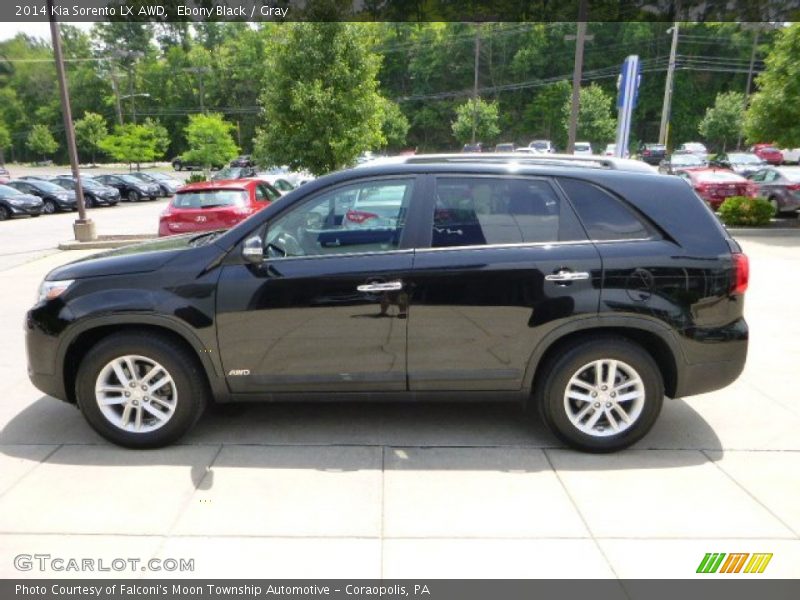 Ebony Black / Gray 2014 Kia Sorento LX AWD