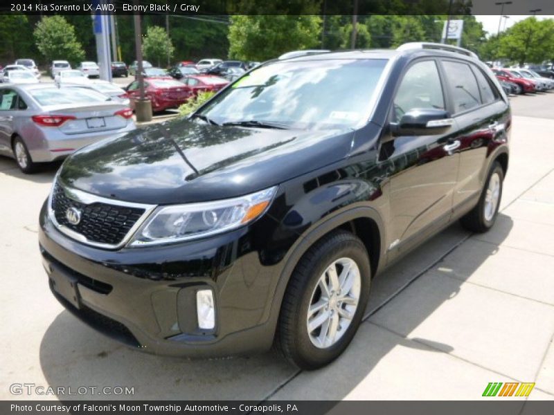 Ebony Black / Gray 2014 Kia Sorento LX AWD