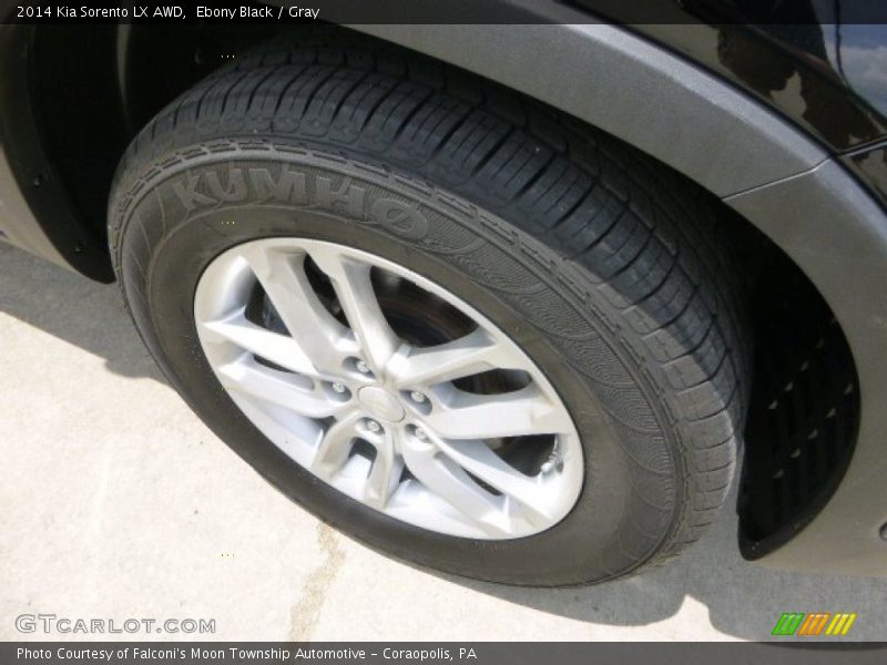 Ebony Black / Gray 2014 Kia Sorento LX AWD