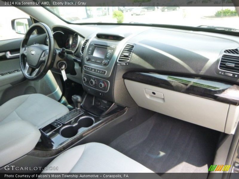 Ebony Black / Gray 2014 Kia Sorento LX AWD