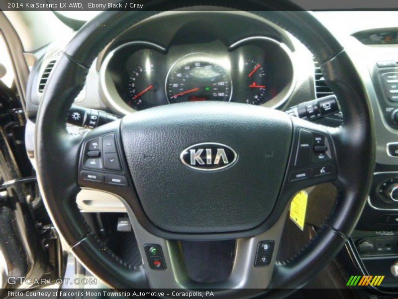 Ebony Black / Gray 2014 Kia Sorento LX AWD