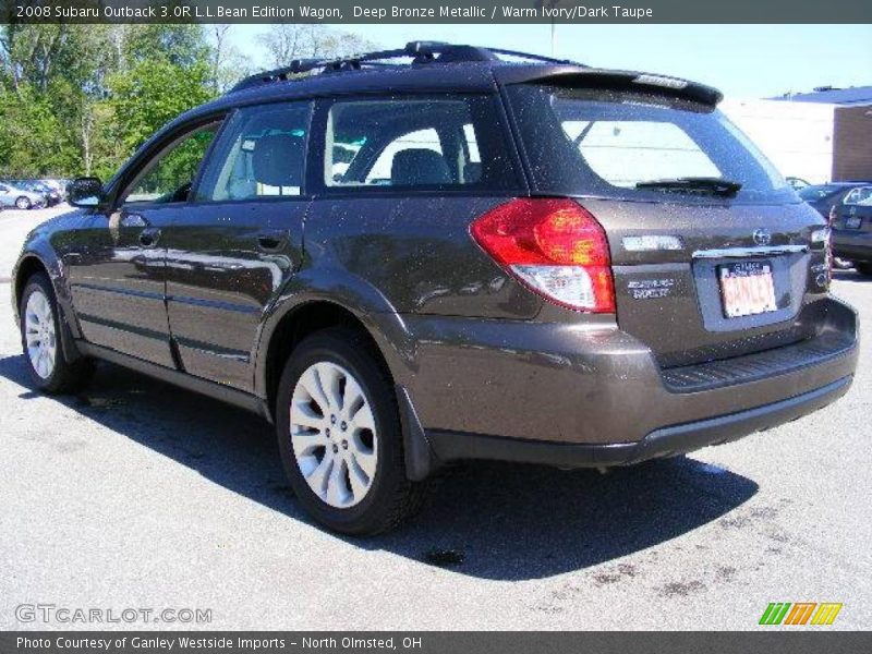 Deep Bronze Metallic / Warm Ivory/Dark Taupe 2008 Subaru Outback 3.0R L.L.Bean Edition Wagon