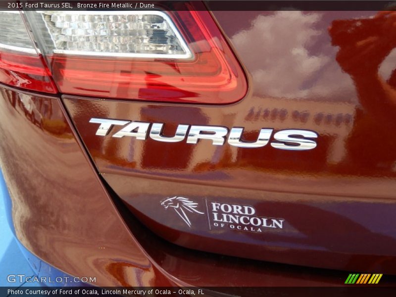 Bronze Fire Metallic / Dune 2015 Ford Taurus SEL
