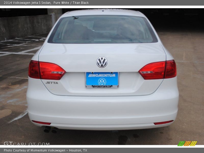 Pure White / Titan Black 2014 Volkswagen Jetta S Sedan