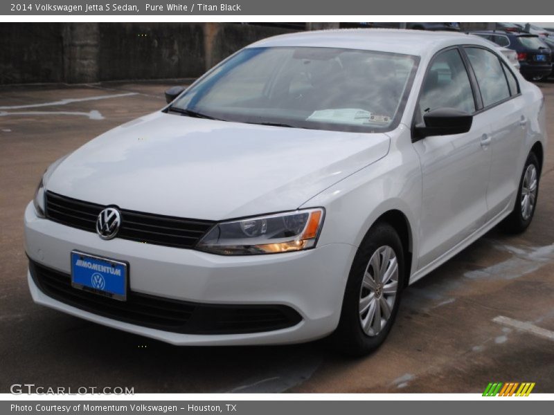 Pure White / Titan Black 2014 Volkswagen Jetta S Sedan