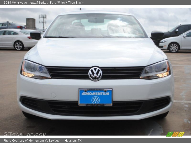 Pure White / Titan Black 2014 Volkswagen Jetta S Sedan