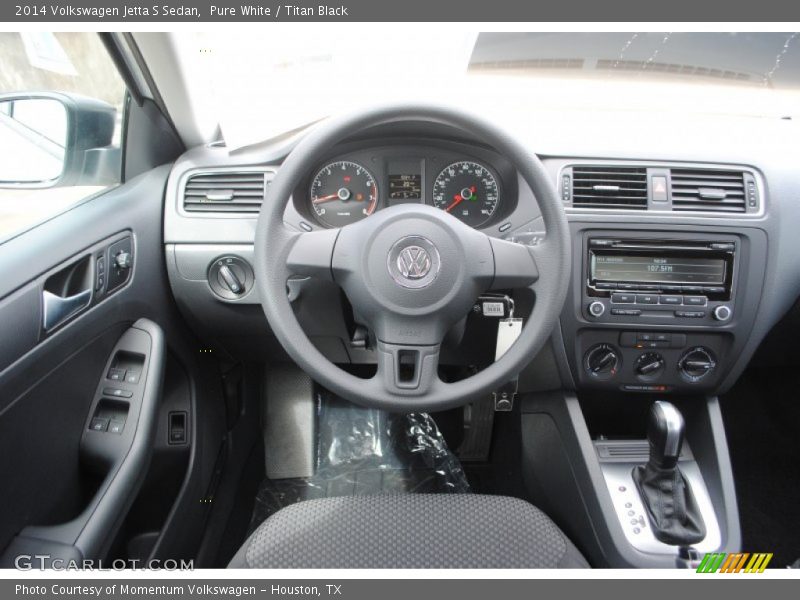 Pure White / Titan Black 2014 Volkswagen Jetta S Sedan