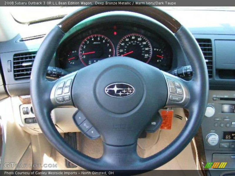 Deep Bronze Metallic / Warm Ivory/Dark Taupe 2008 Subaru Outback 3.0R L.L.Bean Edition Wagon
