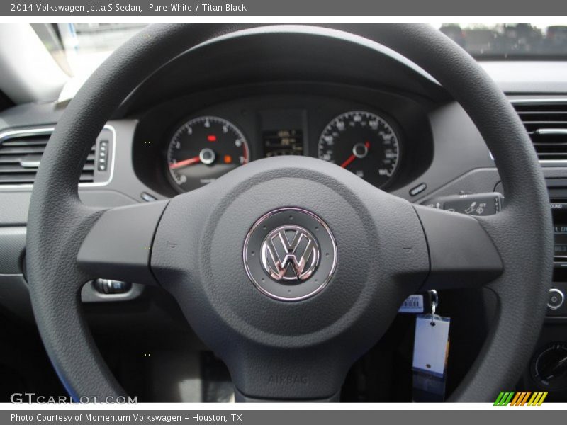 Pure White / Titan Black 2014 Volkswagen Jetta S Sedan