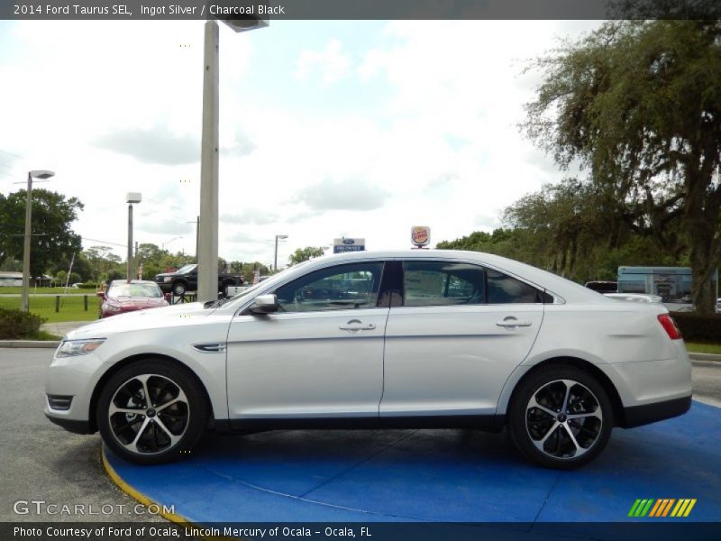 Ingot Silver / Charcoal Black 2014 Ford Taurus SEL