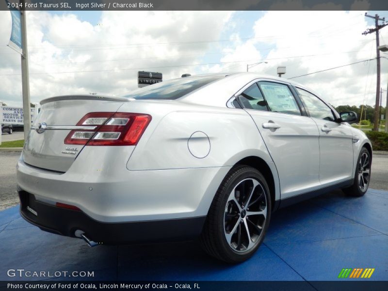 Ingot Silver / Charcoal Black 2014 Ford Taurus SEL