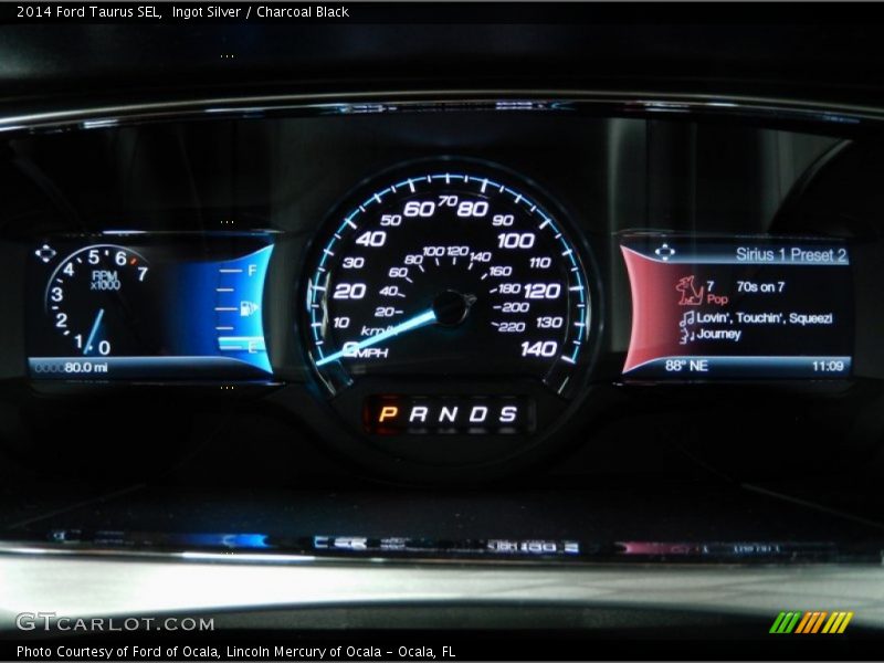 Ingot Silver / Charcoal Black 2014 Ford Taurus SEL