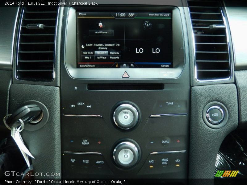 Ingot Silver / Charcoal Black 2014 Ford Taurus SEL