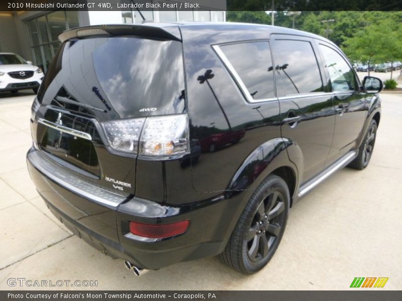 Labrador Black Pearl / Black 2010 Mitsubishi Outlander GT 4WD