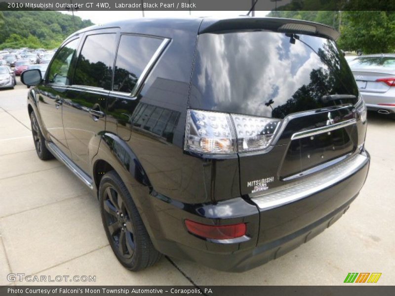 Labrador Black Pearl / Black 2010 Mitsubishi Outlander GT 4WD