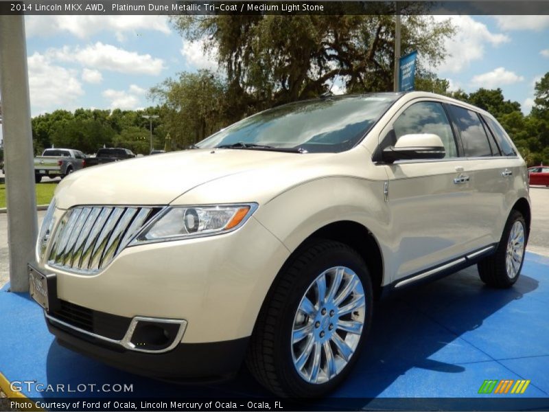 Platinum Dune Metallic Tri-Coat / Medium Light Stone 2014 Lincoln MKX AWD