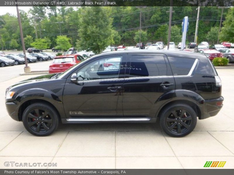 Labrador Black Pearl / Black 2010 Mitsubishi Outlander GT 4WD