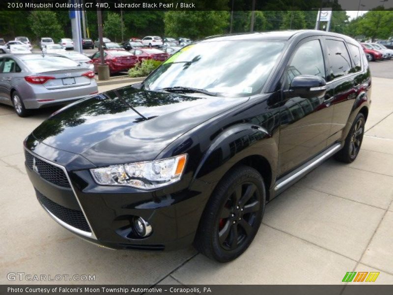 Labrador Black Pearl / Black 2010 Mitsubishi Outlander GT 4WD