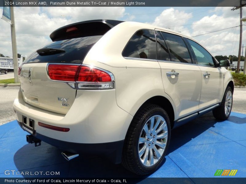 Platinum Dune Metallic Tri-Coat / Medium Light Stone 2014 Lincoln MKX AWD