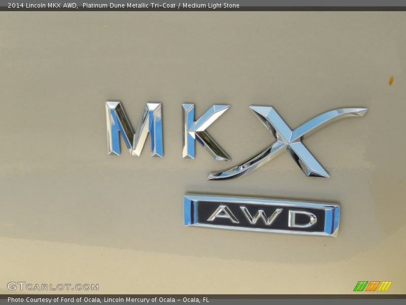 Platinum Dune Metallic Tri-Coat / Medium Light Stone 2014 Lincoln MKX AWD