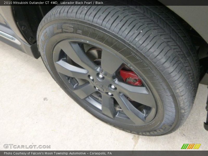 Labrador Black Pearl / Black 2010 Mitsubishi Outlander GT 4WD