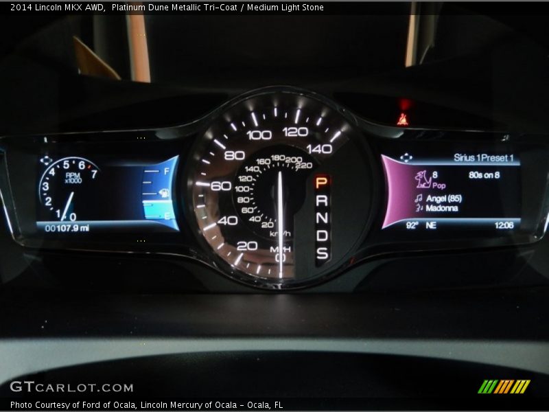 Platinum Dune Metallic Tri-Coat / Medium Light Stone 2014 Lincoln MKX AWD