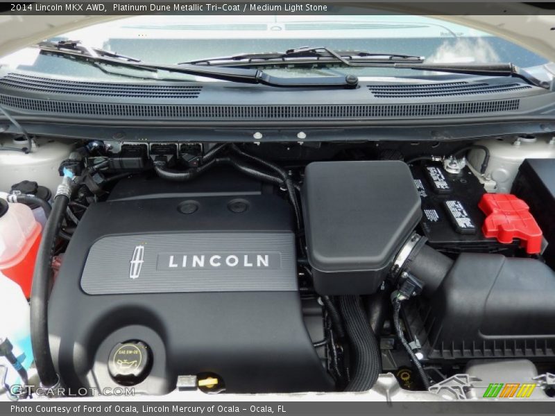 Platinum Dune Metallic Tri-Coat / Medium Light Stone 2014 Lincoln MKX AWD
