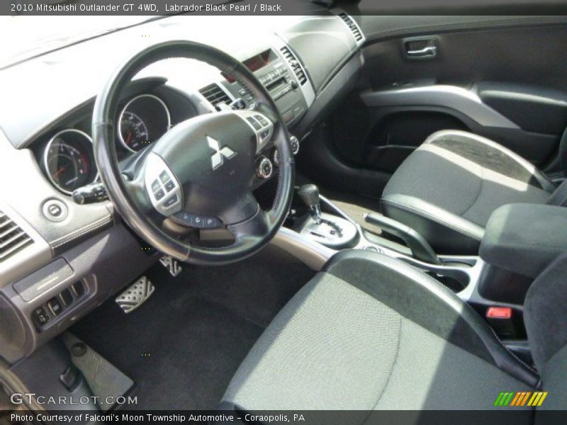 Labrador Black Pearl / Black 2010 Mitsubishi Outlander GT 4WD