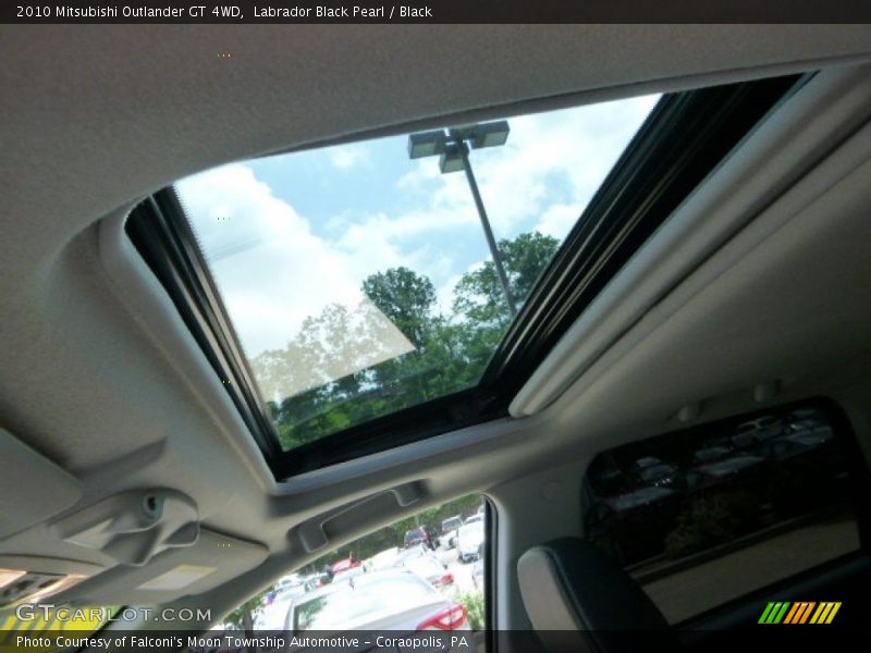 Labrador Black Pearl / Black 2010 Mitsubishi Outlander GT 4WD