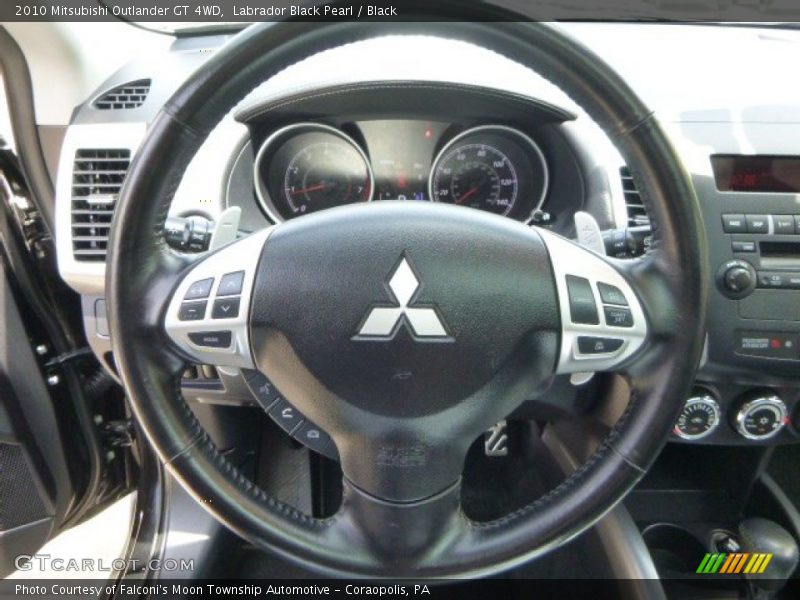 Labrador Black Pearl / Black 2010 Mitsubishi Outlander GT 4WD