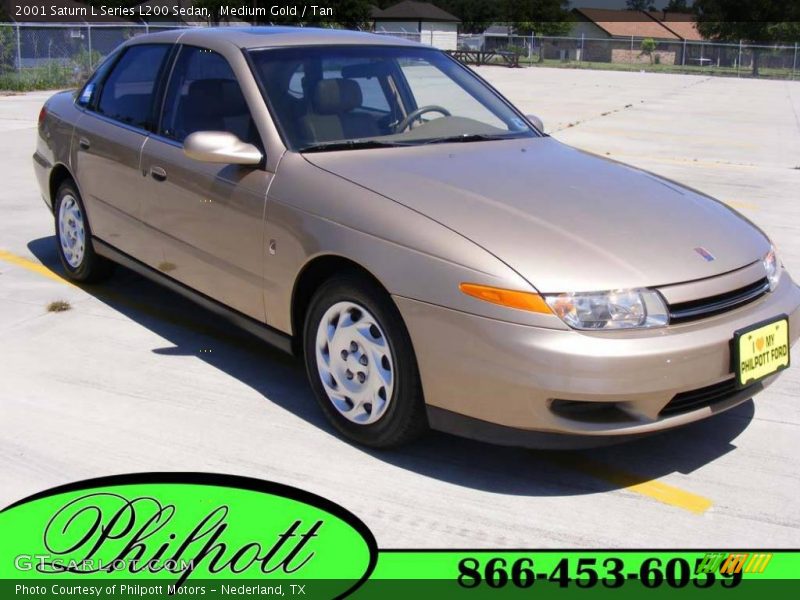 Medium Gold / Tan 2001 Saturn L Series L200 Sedan