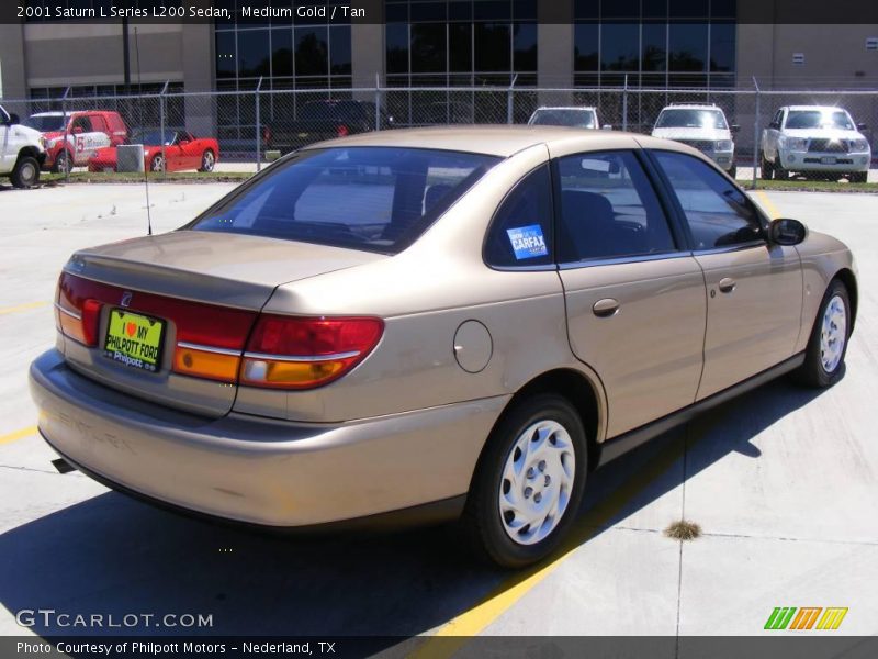 Medium Gold / Tan 2001 Saturn L Series L200 Sedan